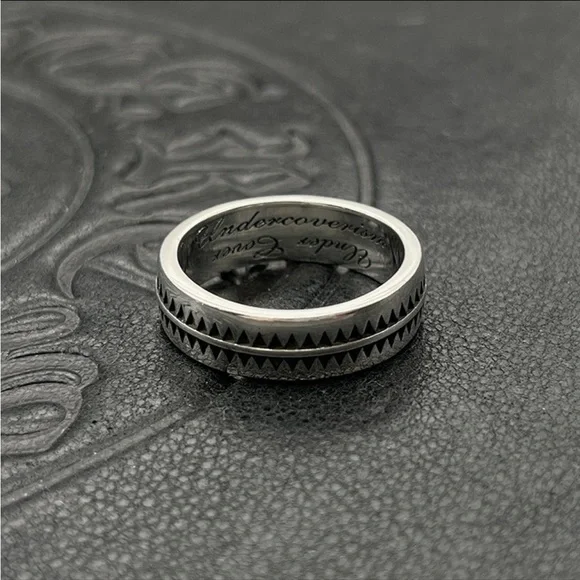Silver Geometric Ring unisex